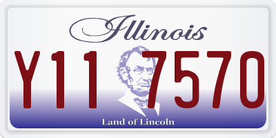 IL license plate Y117570