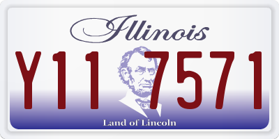 IL license plate Y117571