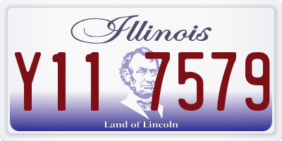 IL license plate Y117579