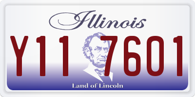 IL license plate Y117601