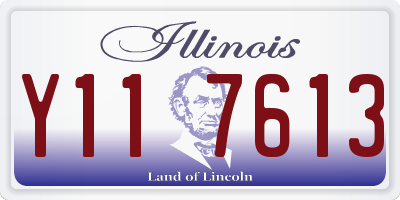 IL license plate Y117613