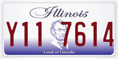 IL license plate Y117614