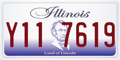 IL license plate Y117619