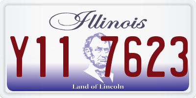 IL license plate Y117623