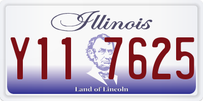 IL license plate Y117625