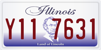 IL license plate Y117631