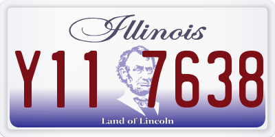 IL license plate Y117638