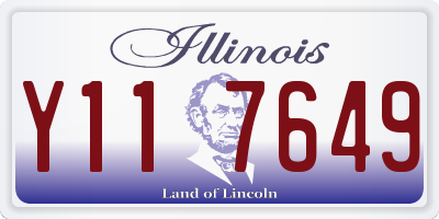 IL license plate Y117649