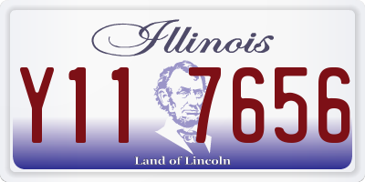 IL license plate Y117656