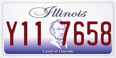 IL license plate Y117658