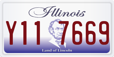 IL license plate Y117669