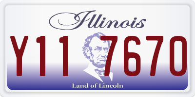 IL license plate Y117670