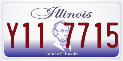 IL license plate Y117715
