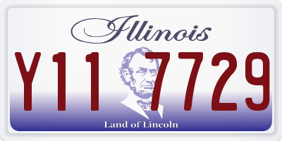 IL license plate Y117729