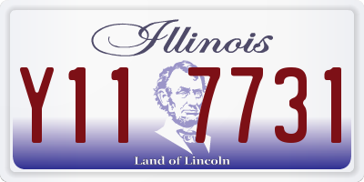 IL license plate Y117731
