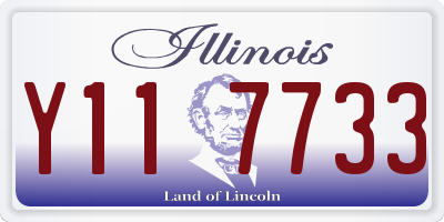 IL license plate Y117733