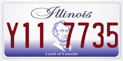 IL license plate Y117735