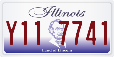 IL license plate Y117741