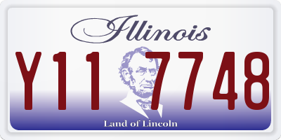 IL license plate Y117748