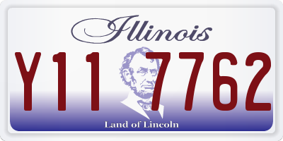 IL license plate Y117762