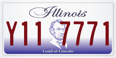 IL license plate Y117771