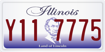 IL license plate Y117775