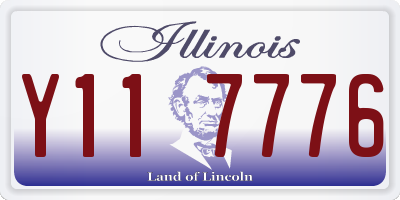 IL license plate Y117776