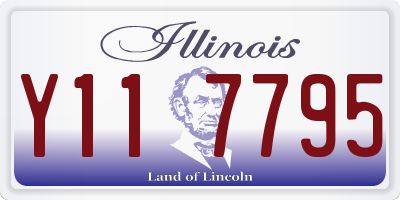 IL license plate Y117795