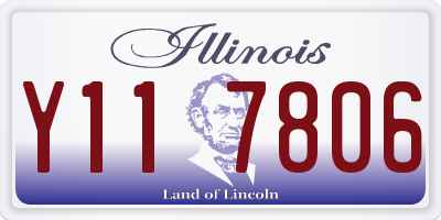 IL license plate Y117806