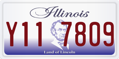 IL license plate Y117809