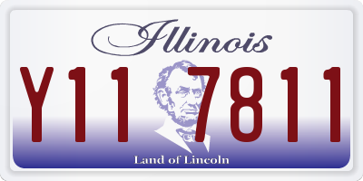 IL license plate Y117811