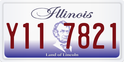 IL license plate Y117821