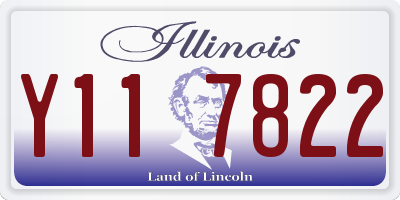 IL license plate Y117822
