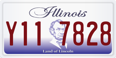 IL license plate Y117828