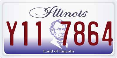 IL license plate Y117864