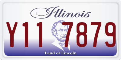 IL license plate Y117879
