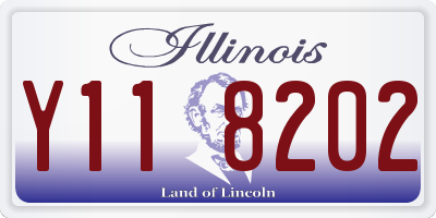 IL license plate Y118202