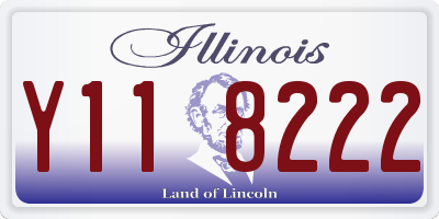 IL license plate Y118222
