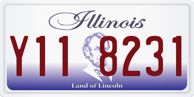IL license plate Y118231