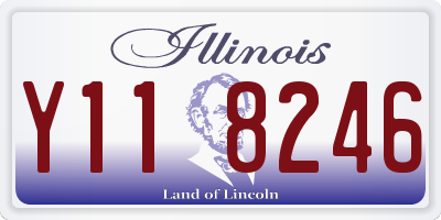 IL license plate Y118246