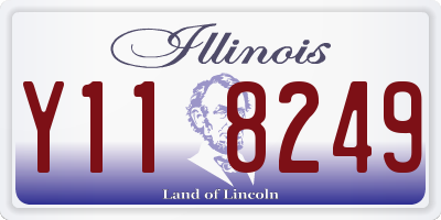 IL license plate Y118249