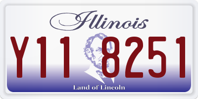 IL license plate Y118251