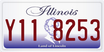 IL license plate Y118253