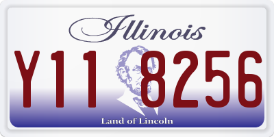 IL license plate Y118256