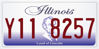 IL license plate Y118257