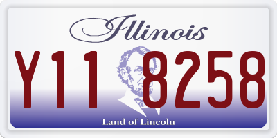IL license plate Y118258
