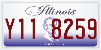 IL license plate Y118259