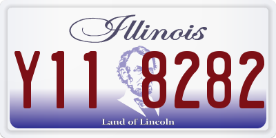 IL license plate Y118282