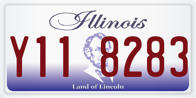 IL license plate Y118283