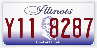 IL license plate Y118287